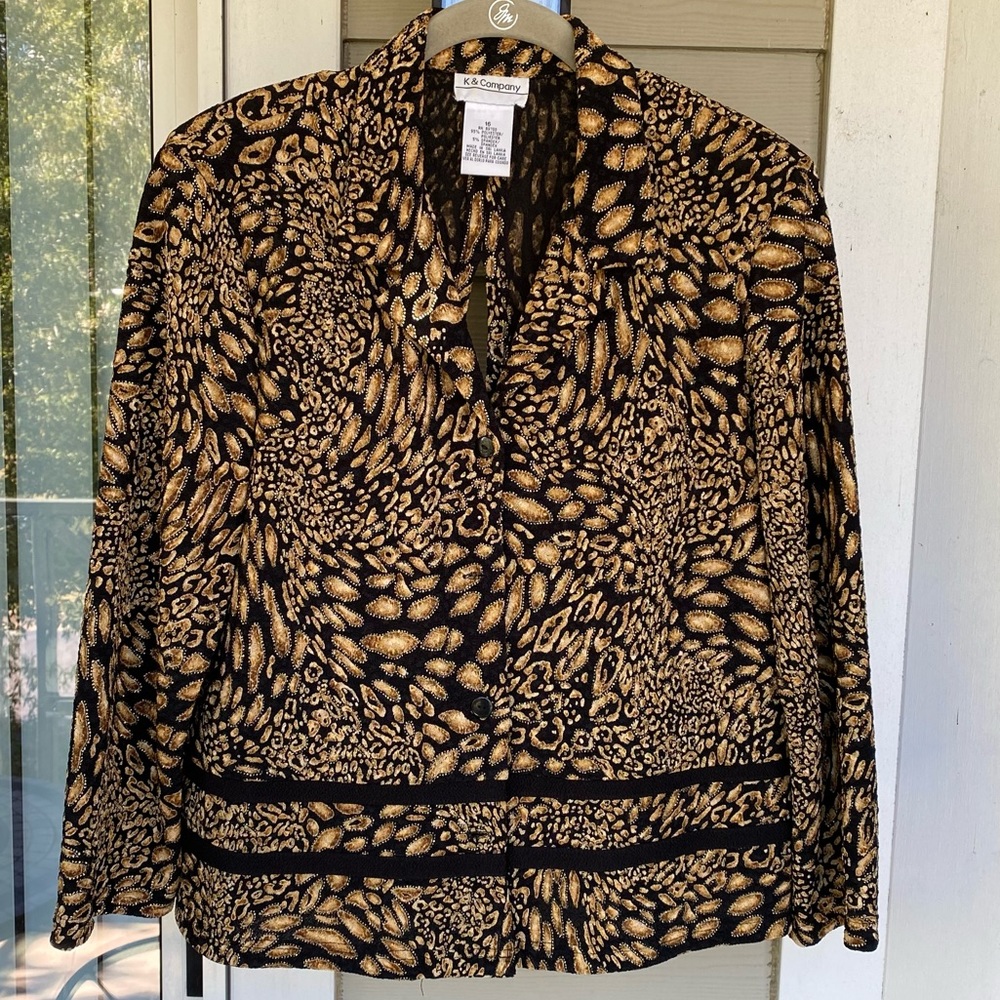 Women’s Classic Animal Print Modern Blazer Coat